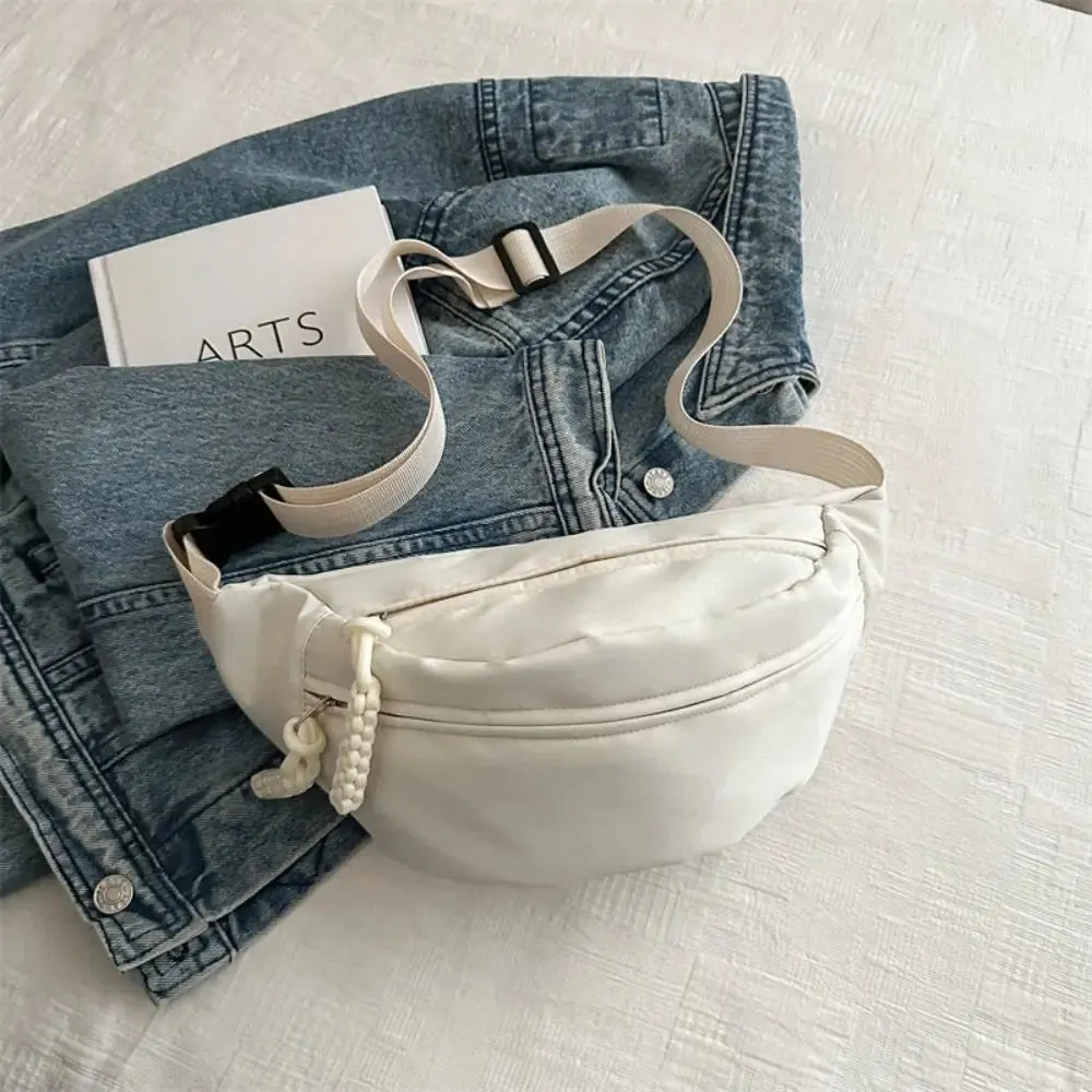 Half Moon Women's Chest Bag New Oxford Cloth Large Capacity Crossbody Bag Multifunctional Waterproof Waist Bags Travel