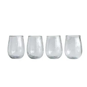 Hammered Wine Glass