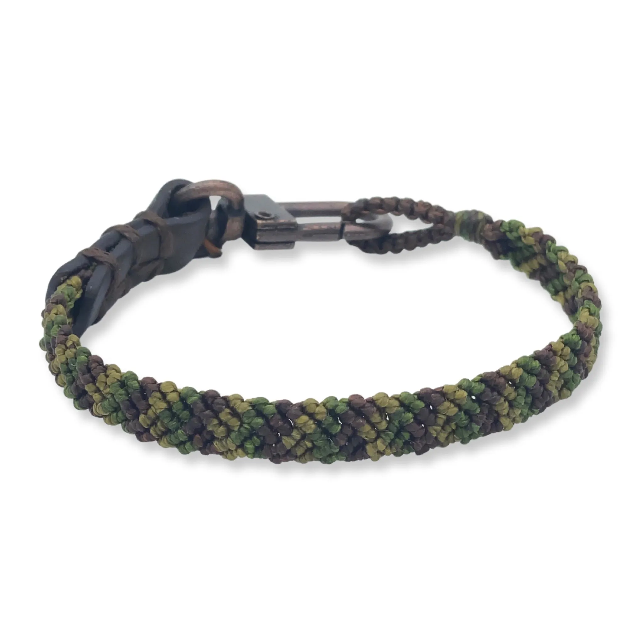 Hand-knotted Stripe Chevron Bracelet