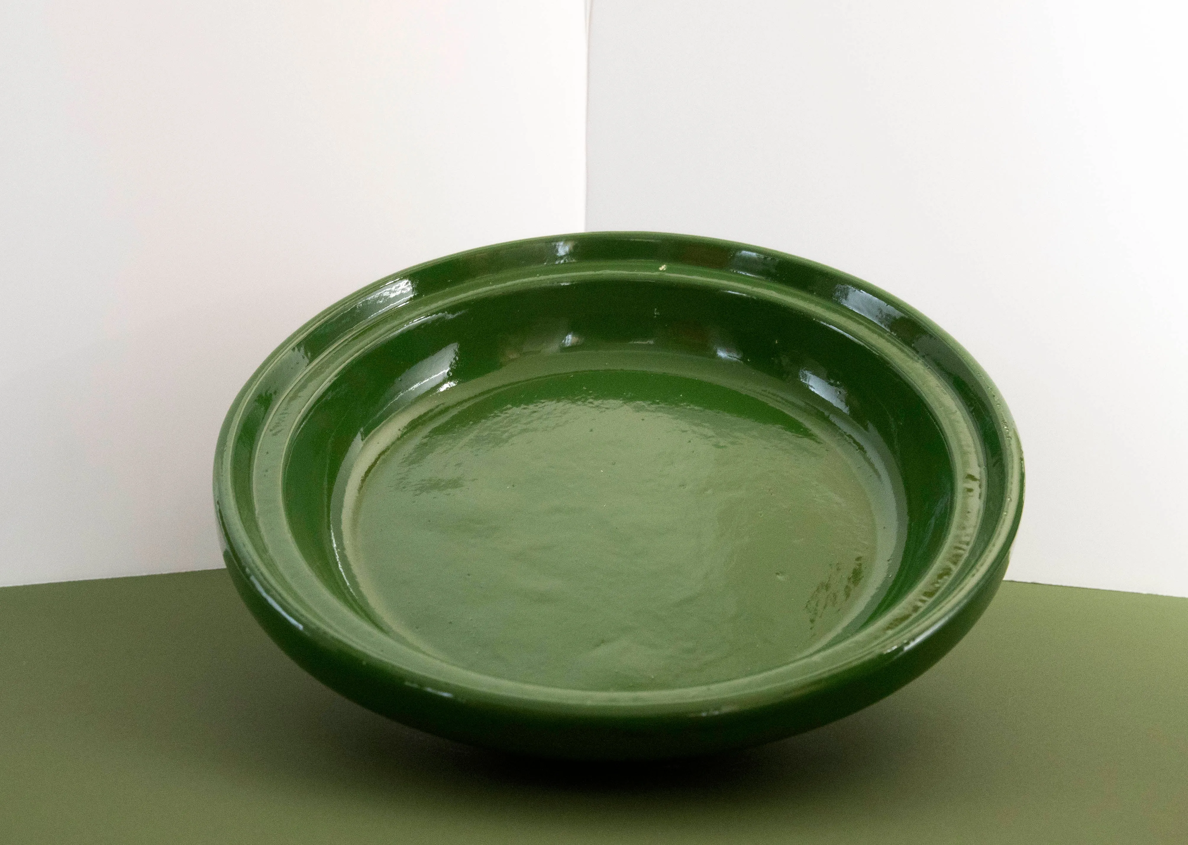 Hand Painted Green Moroccan Cooking Tagine