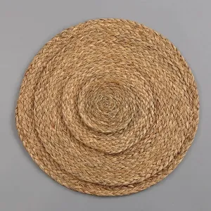 Hand Woven Bamboo Fiber Round Placemat