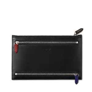 Hanover Multi Zip Case in Saddle Leather