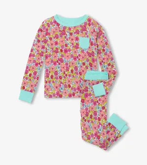 Hatley Bamboo Pajama Set - Groovy Daisy