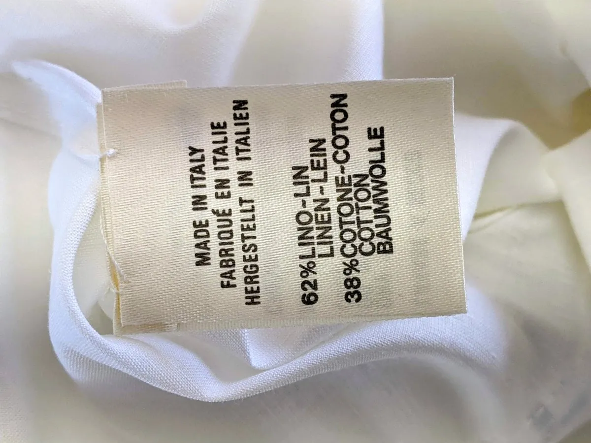 Hermes Men's Blanc/Marine Linen and Cotton Pajamas with Belt Sz48, BNWT!