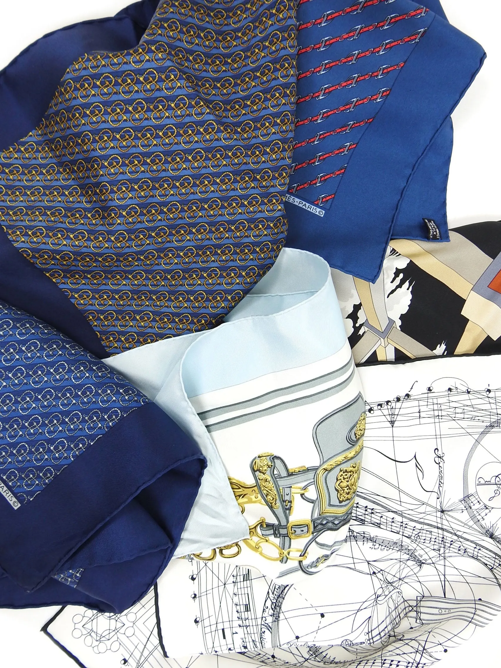 Hermes Silk Pocket Square