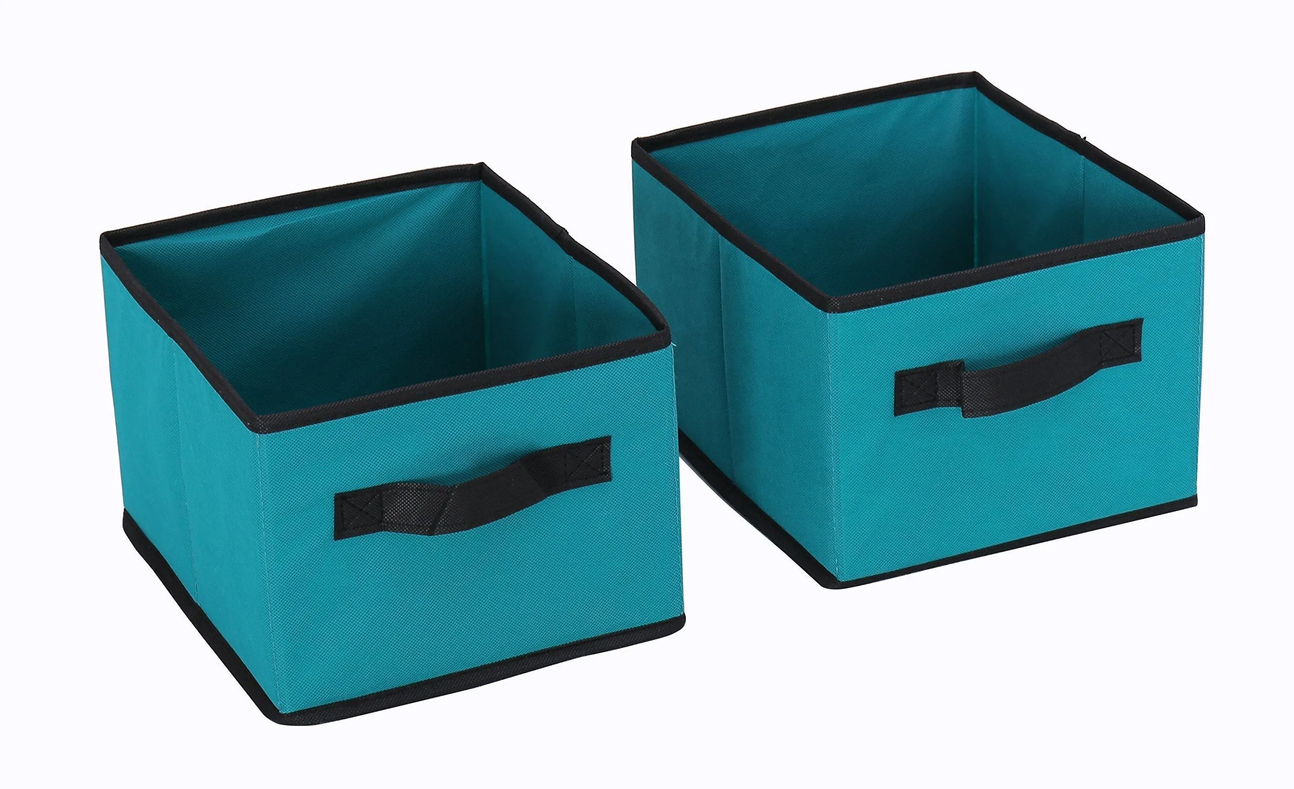 Homebi Storage Chest Shelf Unit 12-Drawer Storage Cabinet with 6-Tier Metal Wire Shelf and 12 Removable Non-woven Fabric Bins in Turquoise,20.67"W x 12"D x49.21"H