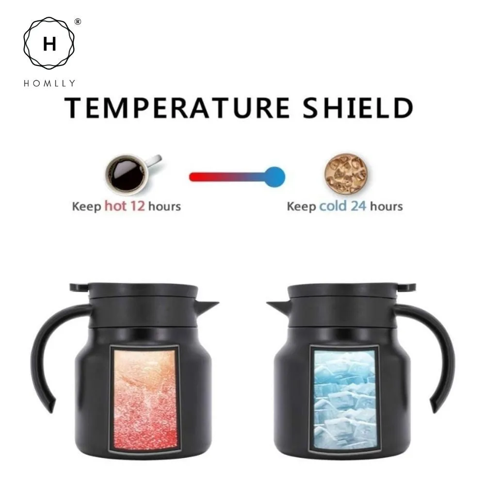 Homlly Ito Double Insulated Stainless Steel Thermal Carafe (880ml)