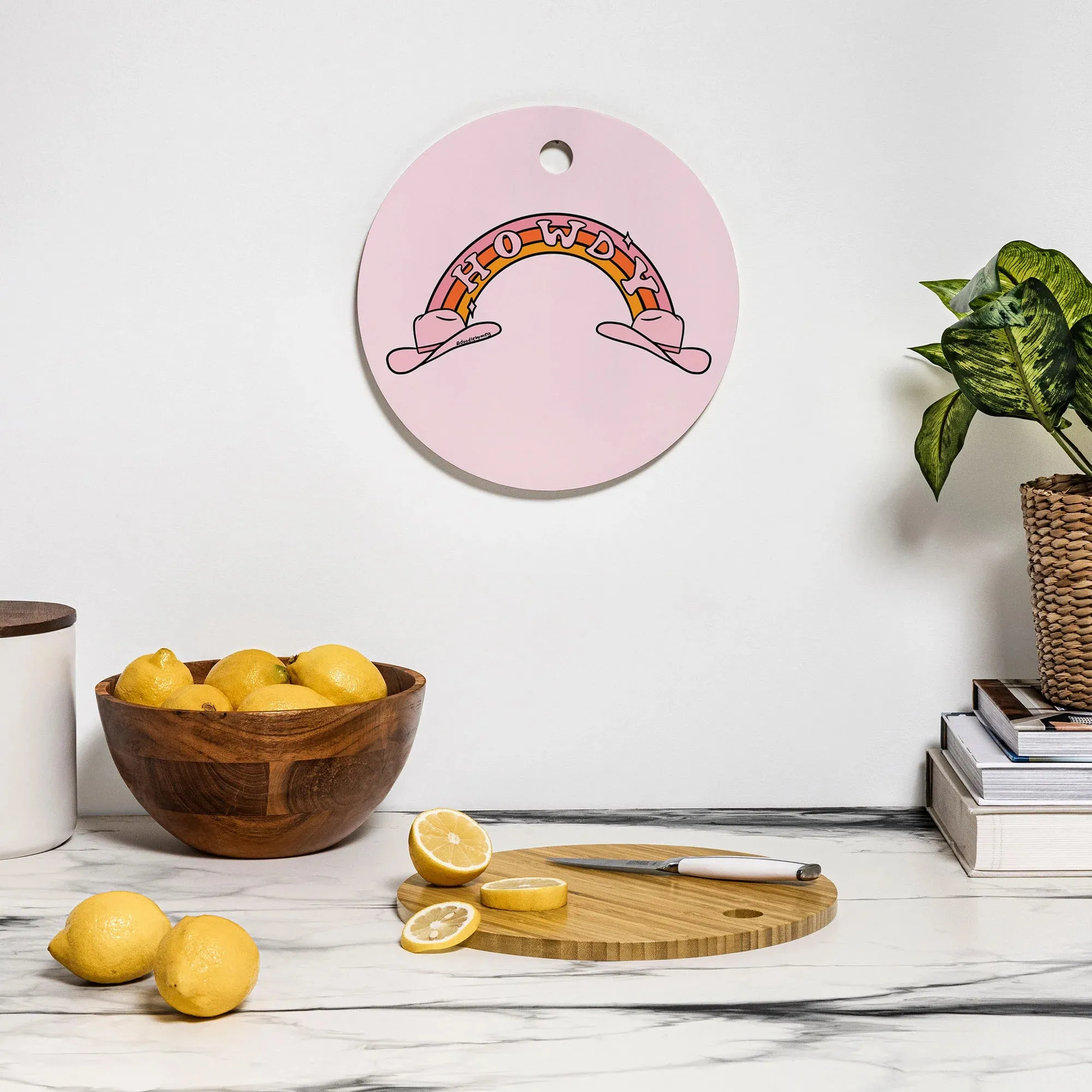 Howdy Rainbow Cutting Board