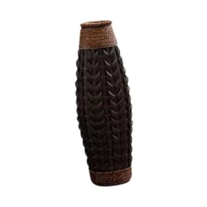 ILSMYSUTRA Hand Woven Vase Retro Handmade Woven Plant Holder for Table Home Decor Hotel M|Vases
