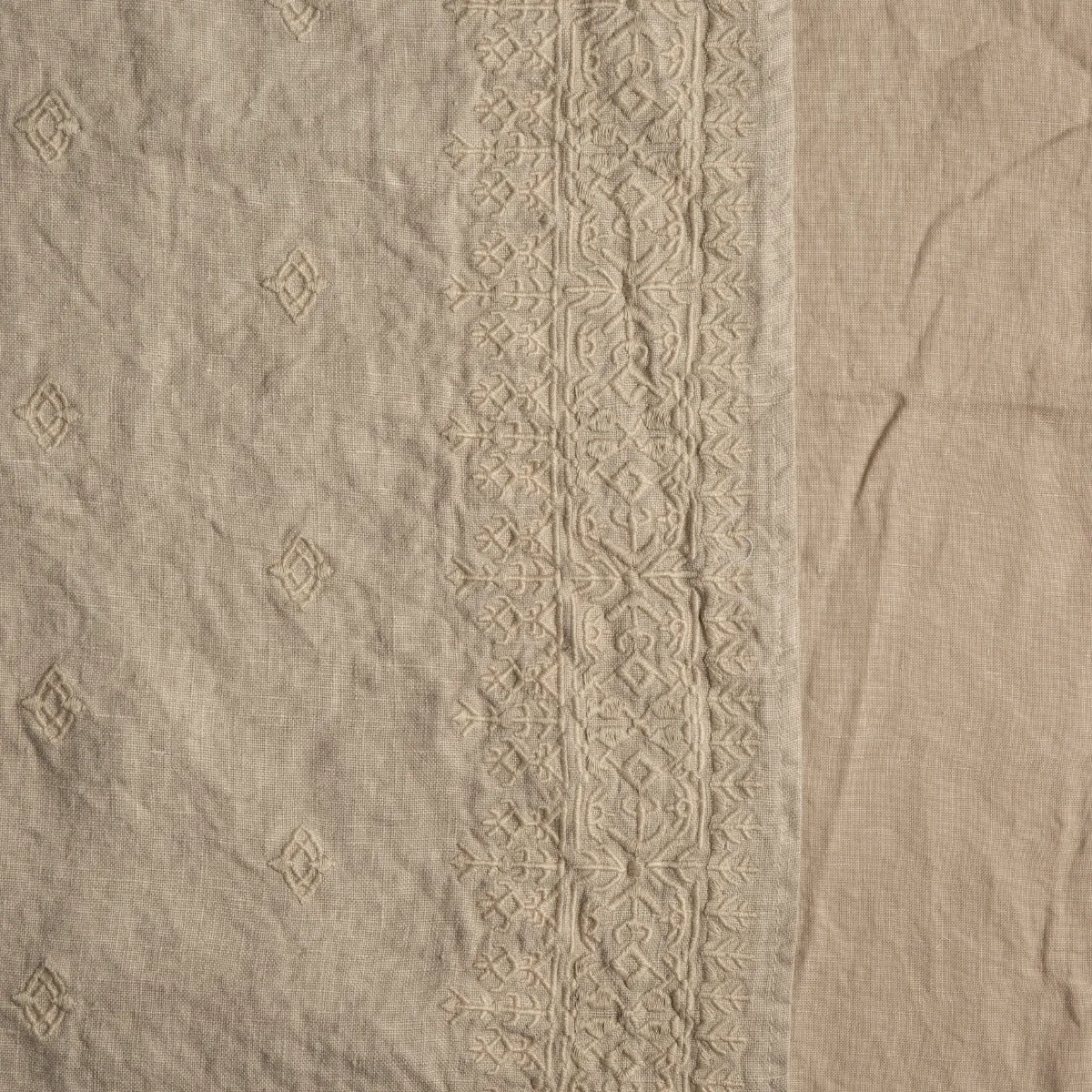Ines Yardage with Vertical Bands