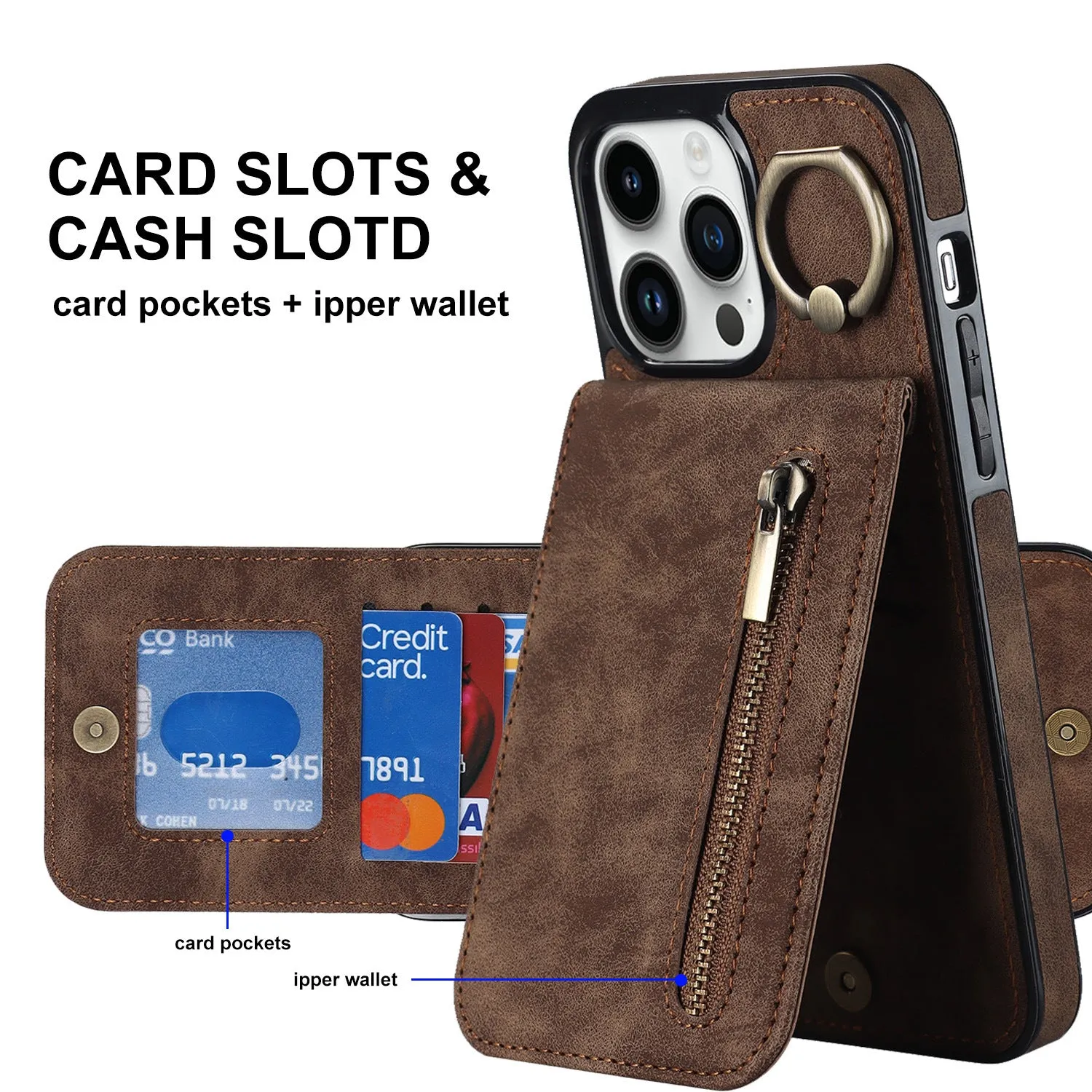 INSTOCK- Multifunctional mobile phone leather case