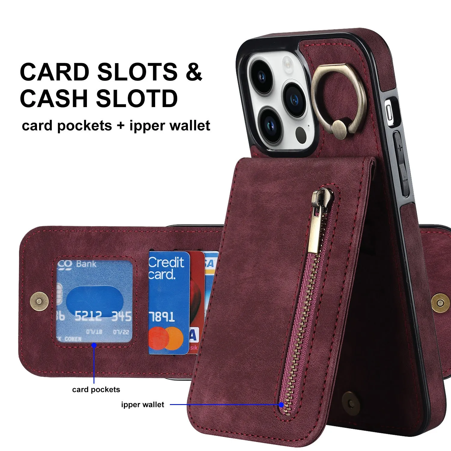 INSTOCK- Multifunctional mobile phone leather case