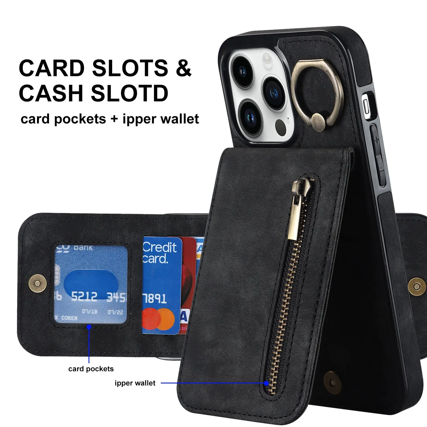 INSTOCK- Multifunctional mobile phone leather case