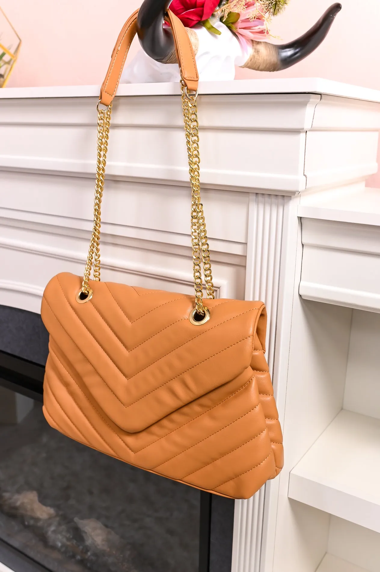 I've Come So Far Tan/Gold Bag - BAG1689TN