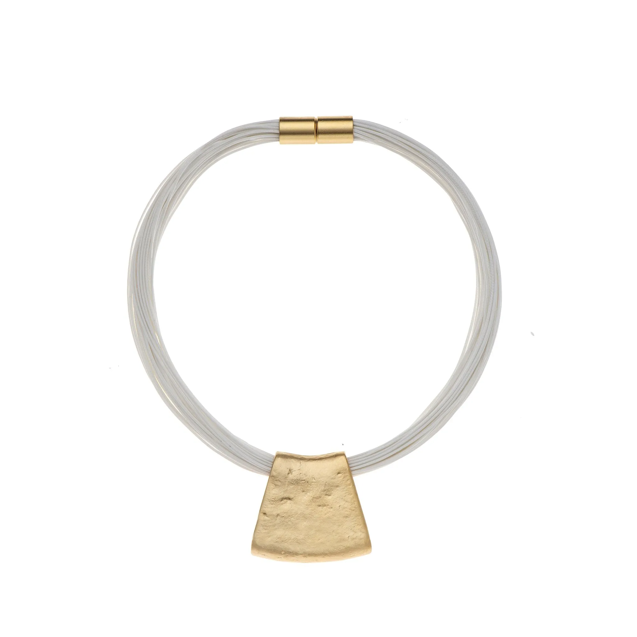 Jessica - Red cord & sterling silver pendant necklace