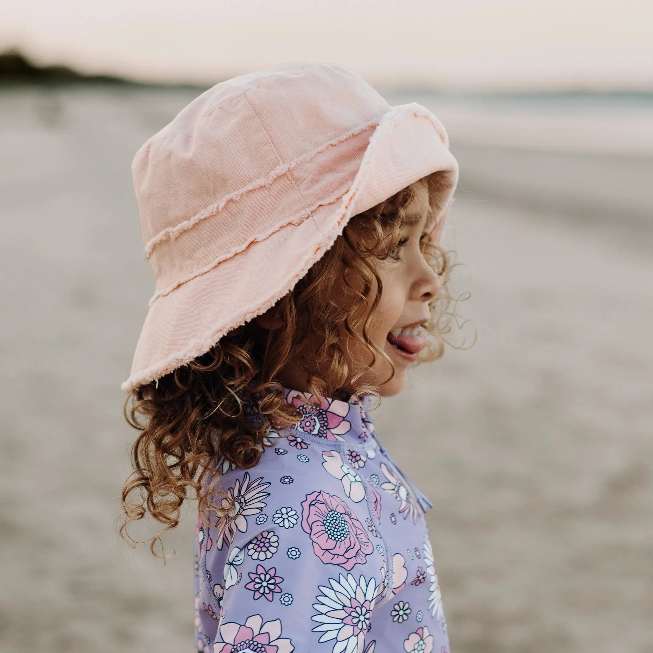 Jinja Cotton Bucket Hat - Pink