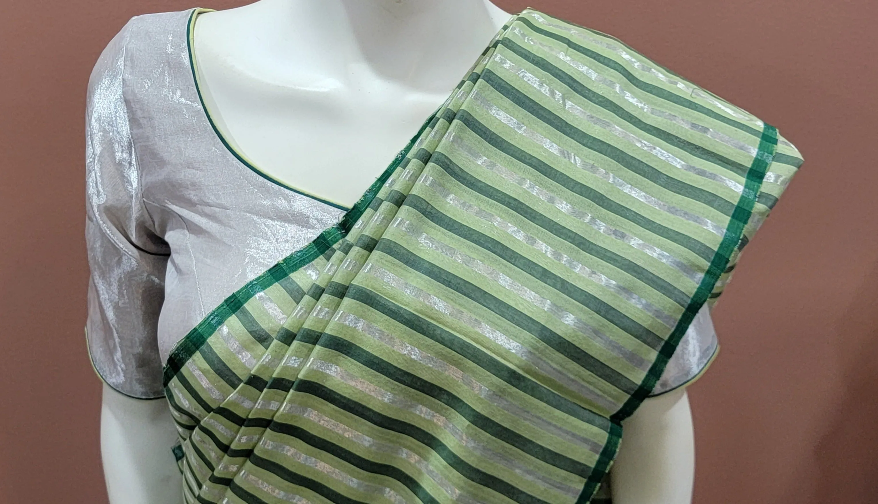 Katan Chanderi Silk Saree Collection w/ Blouse