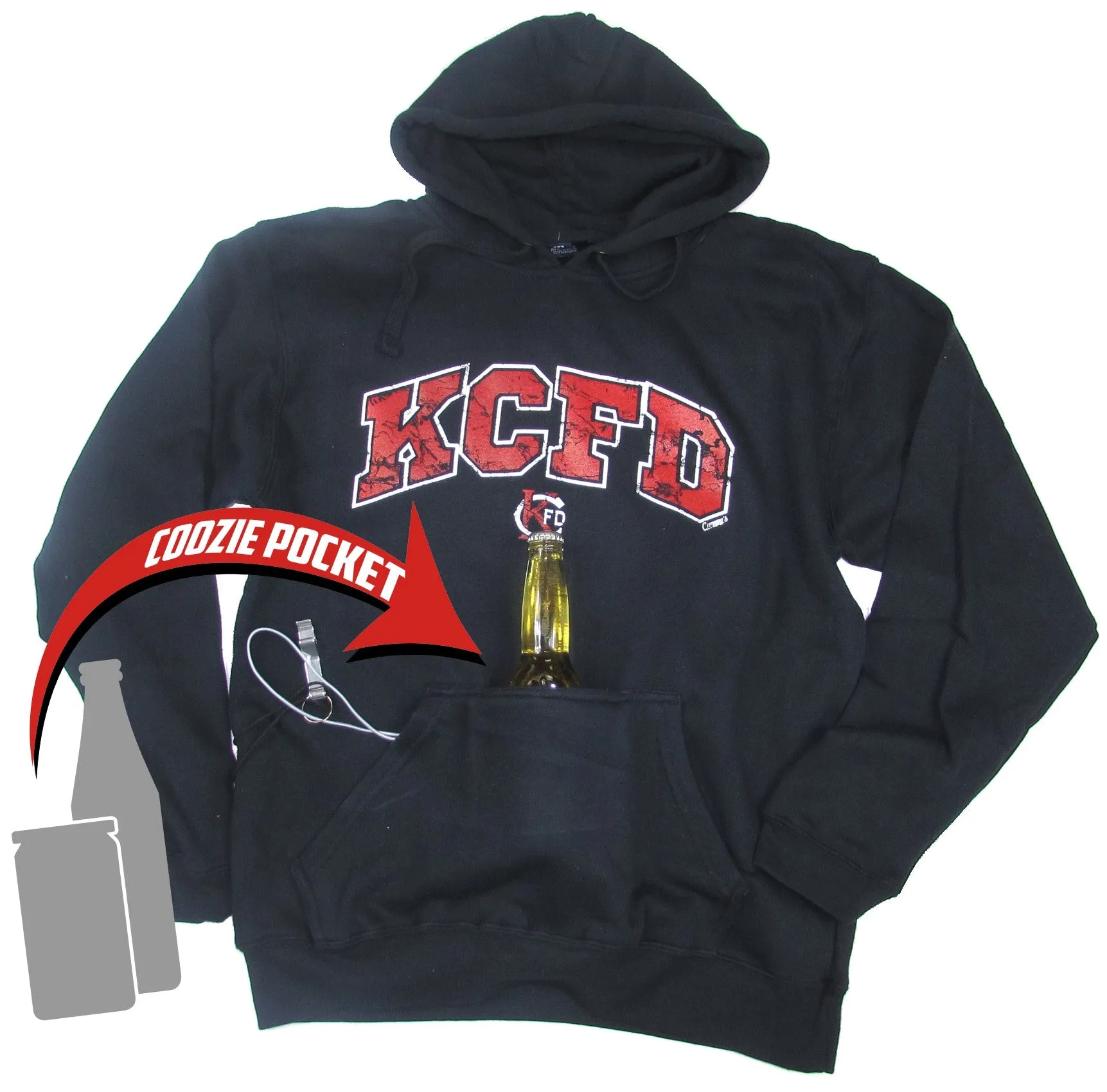 KCFD Bev. Pocket Hoodie NAVY