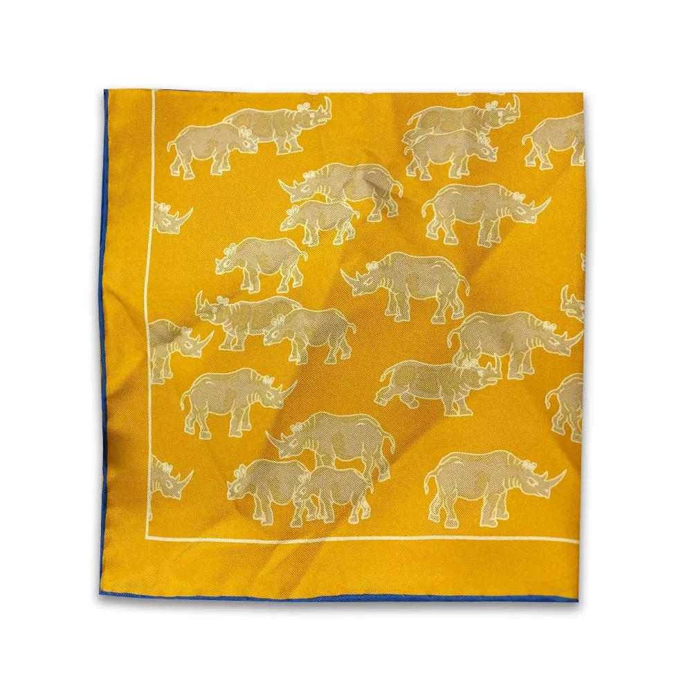 Kevin's Rhino Pocket Square