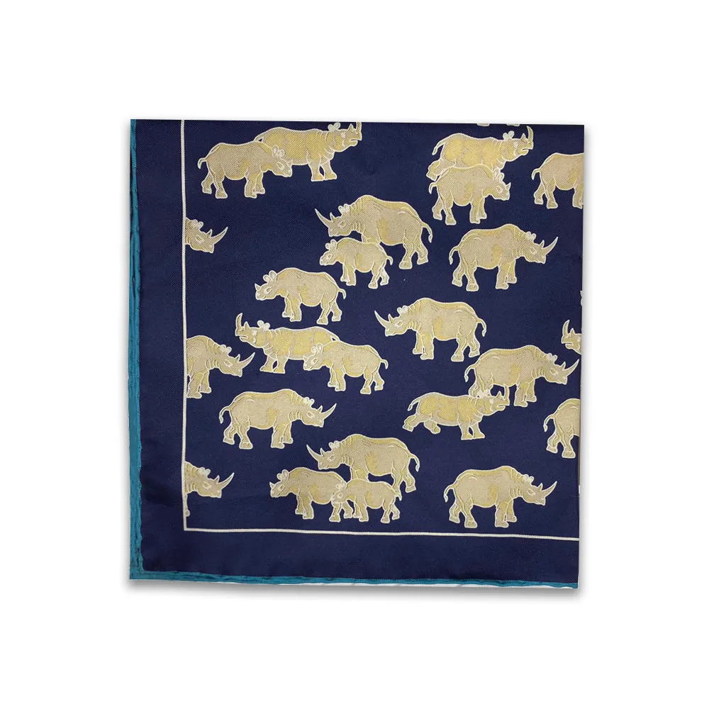 Kevin's Rhino Pocket Square