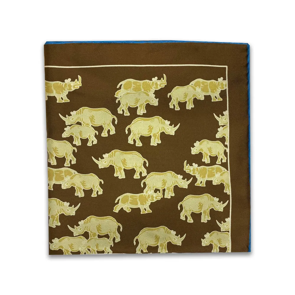 Kevin's Rhino Pocket Square