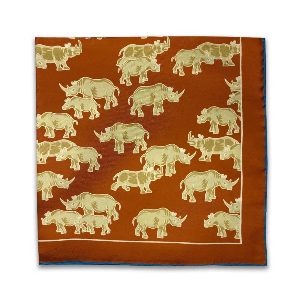Kevin's Rhino Pocket Square