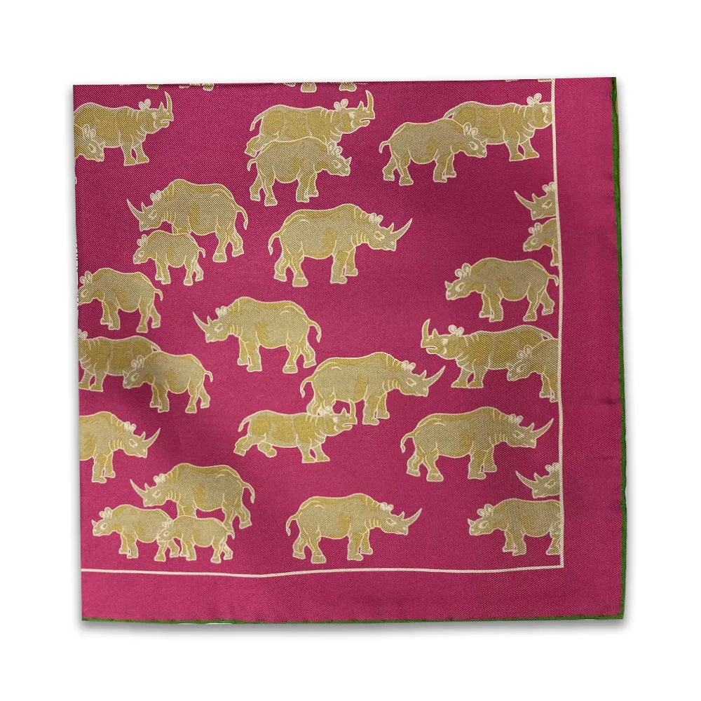 Kevin's Rhino Pocket Square