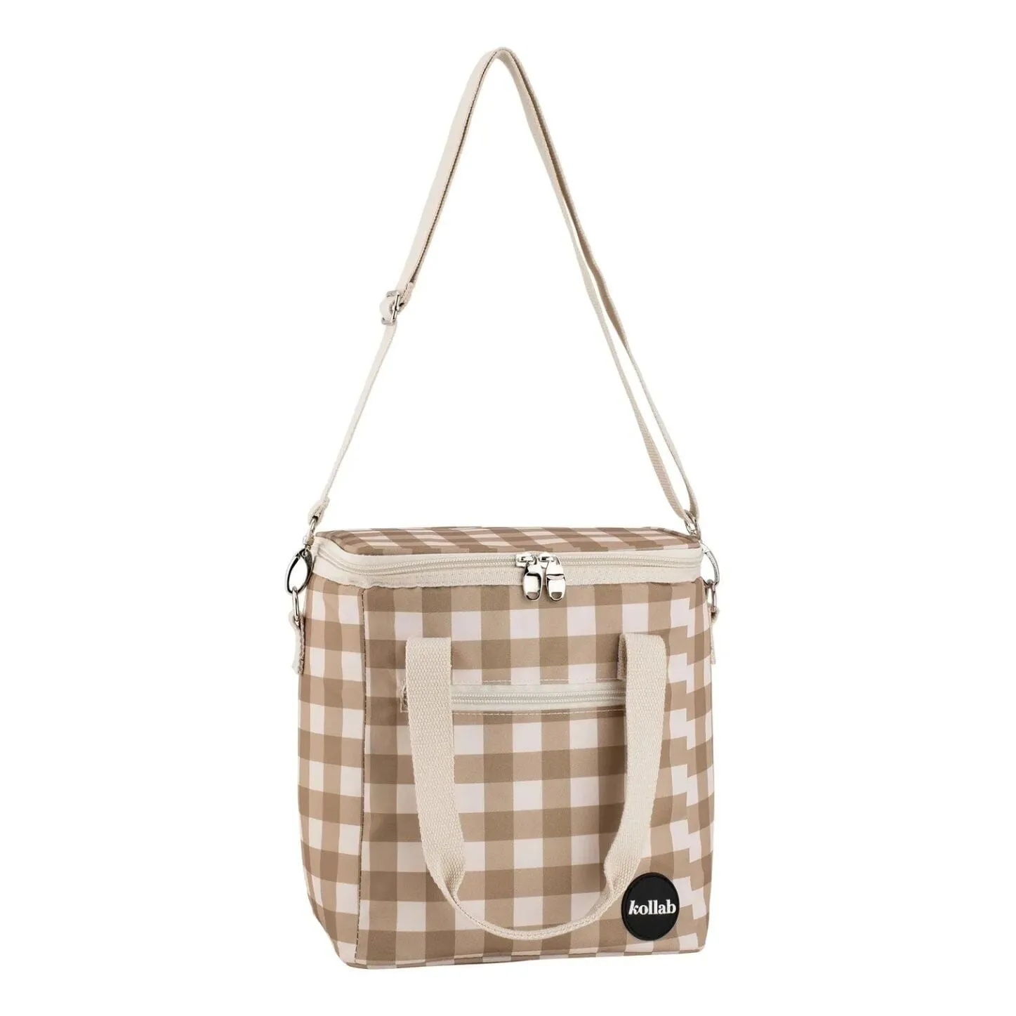 KOLLAB Holiday Mini Cooler Bag - Olive Check