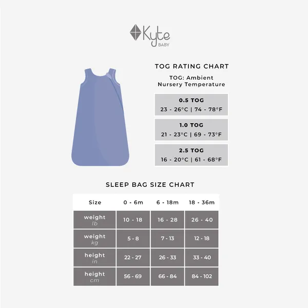Kyte BABY Sleep Bag 1.0 Tog | Navy