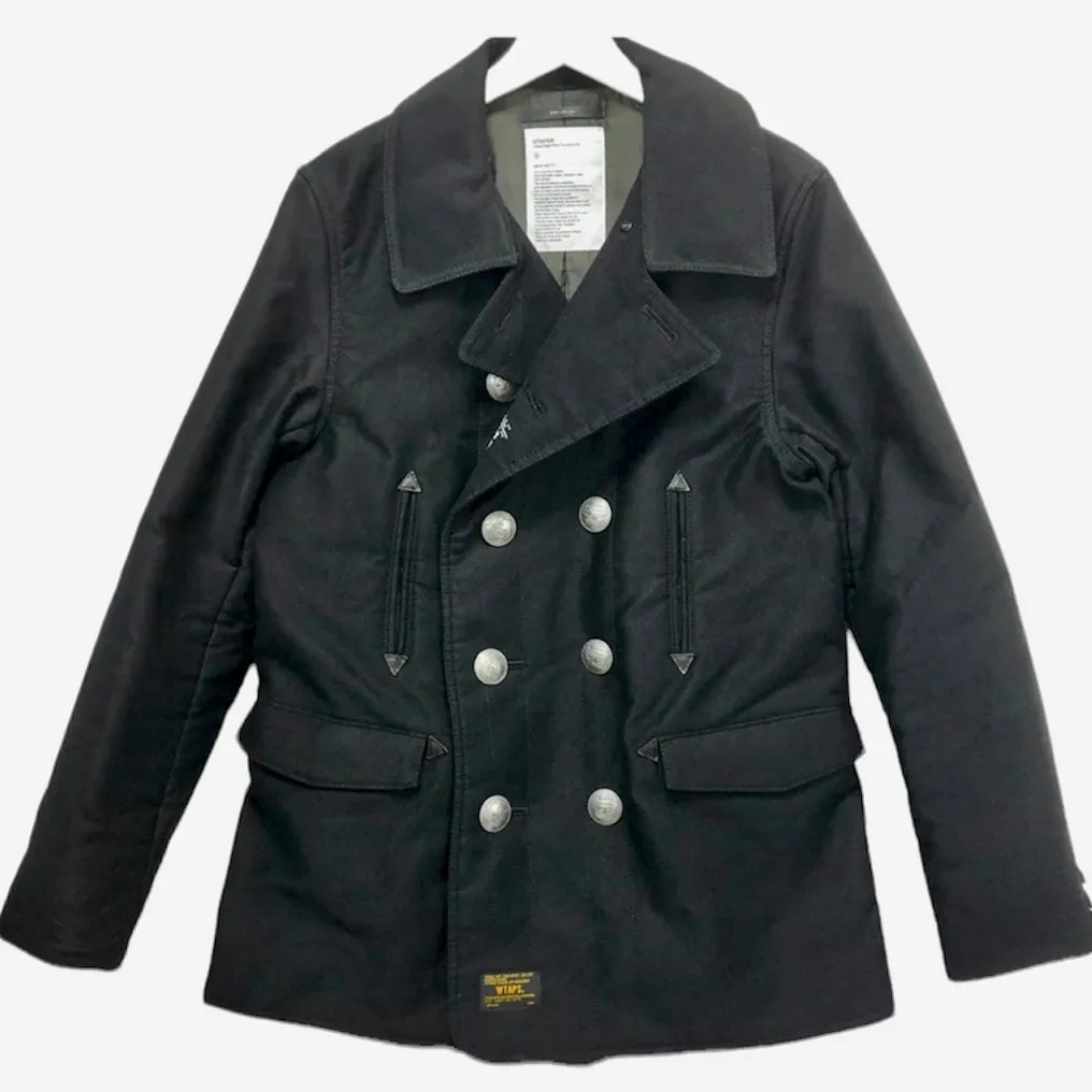 [L] WTaps Blackwatch Pea Coat Black
