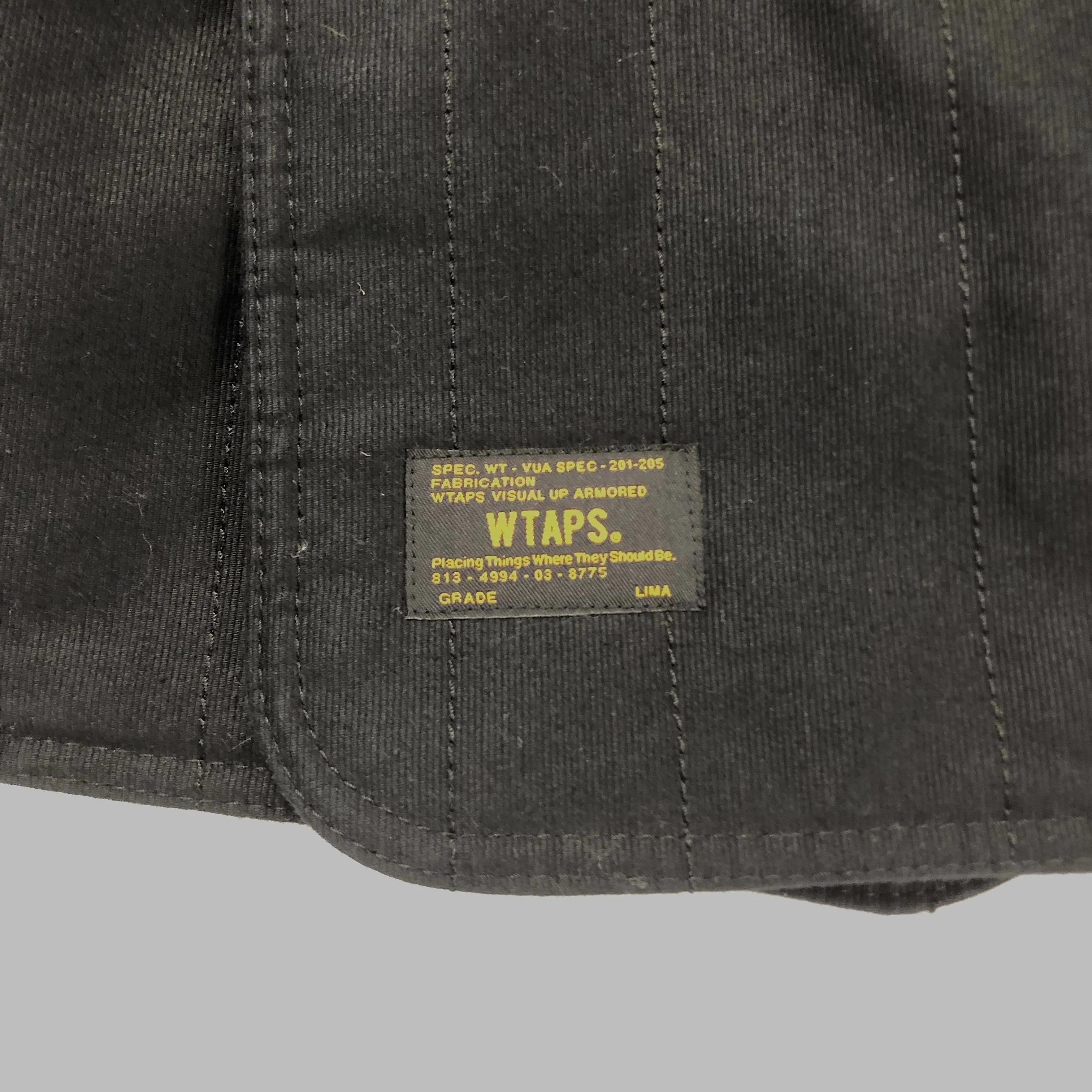 [L] WTaps Blackwatch Pea Coat Black