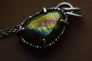 Labradorite Fern Necklace
