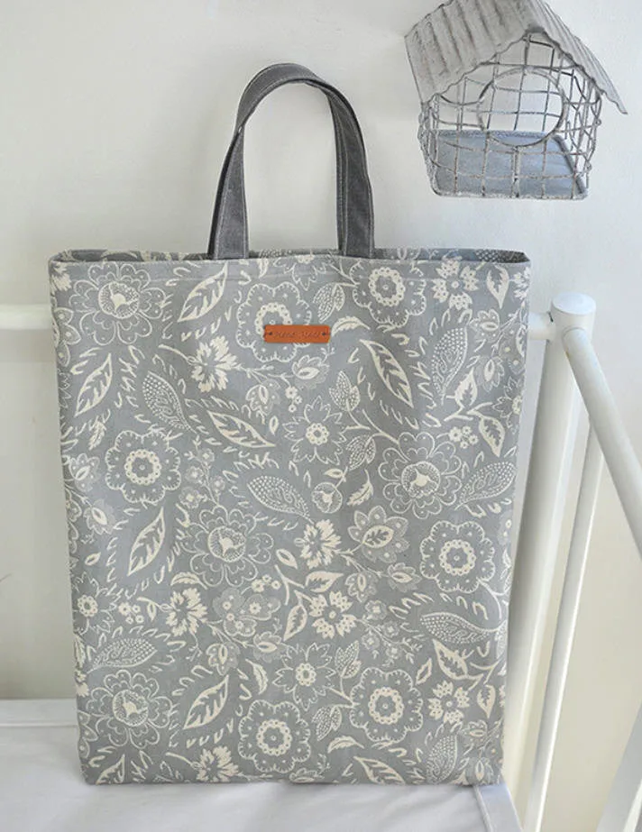 Laminated Cotton Linen Fabric - Grace in Gray - By the Yard 92876 - 465