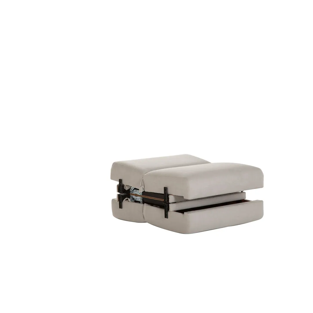 Lelana Twin 78.75 Polyester Tufted Sofa Brayden Studio® Fabric: Beige