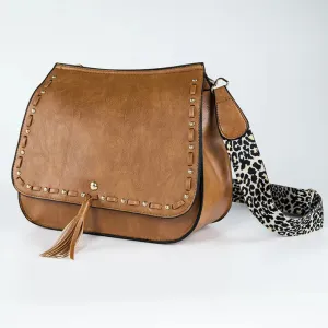 Leopard Guitar Strap Saddle Bag