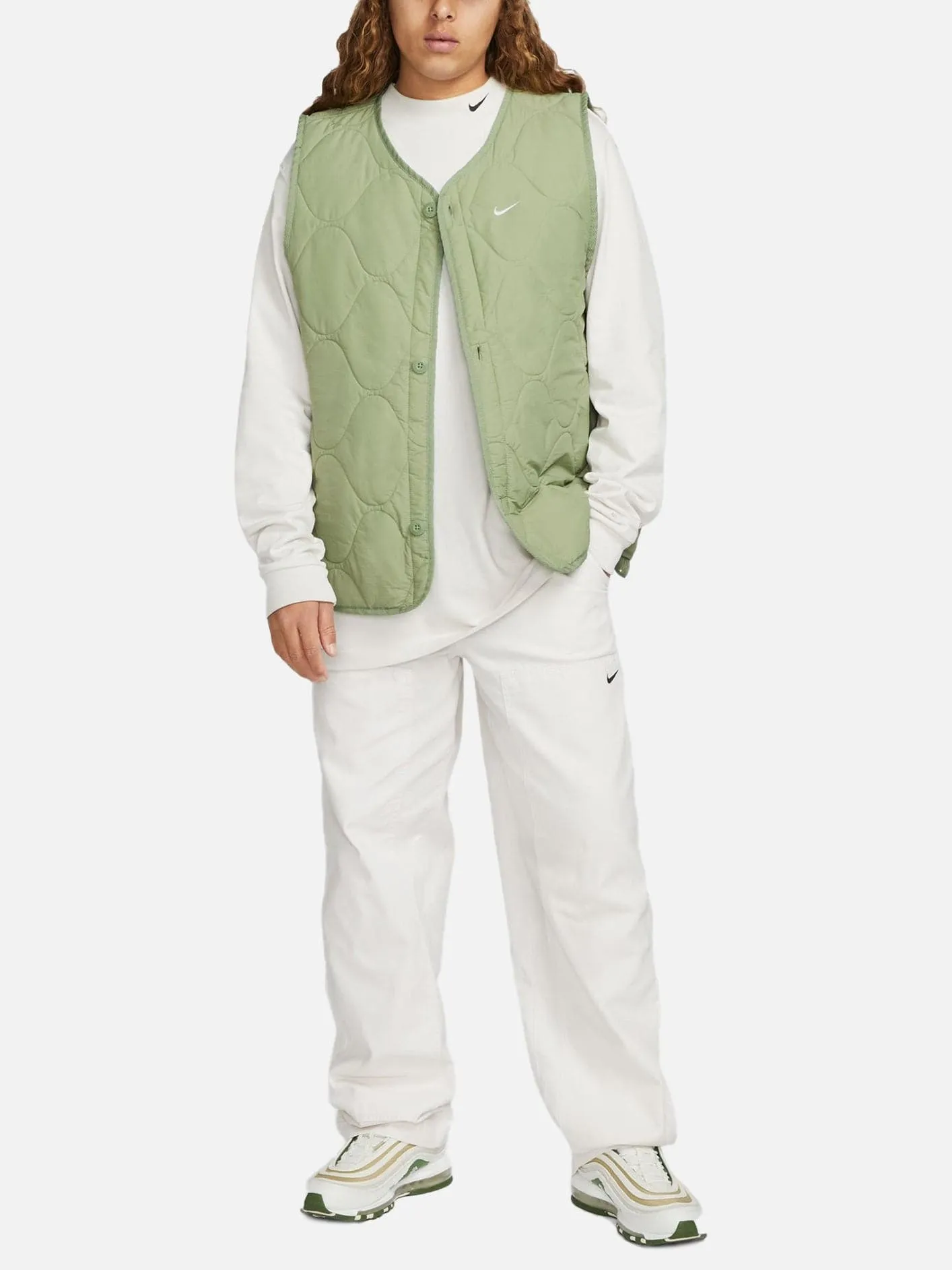 Life Woven Insulated Military Vest - Green