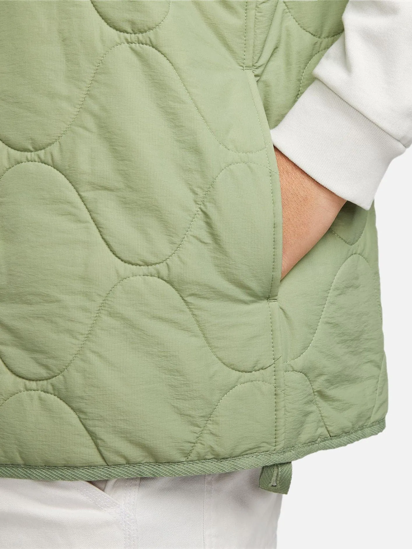 Life Woven Insulated Military Vest - Green
