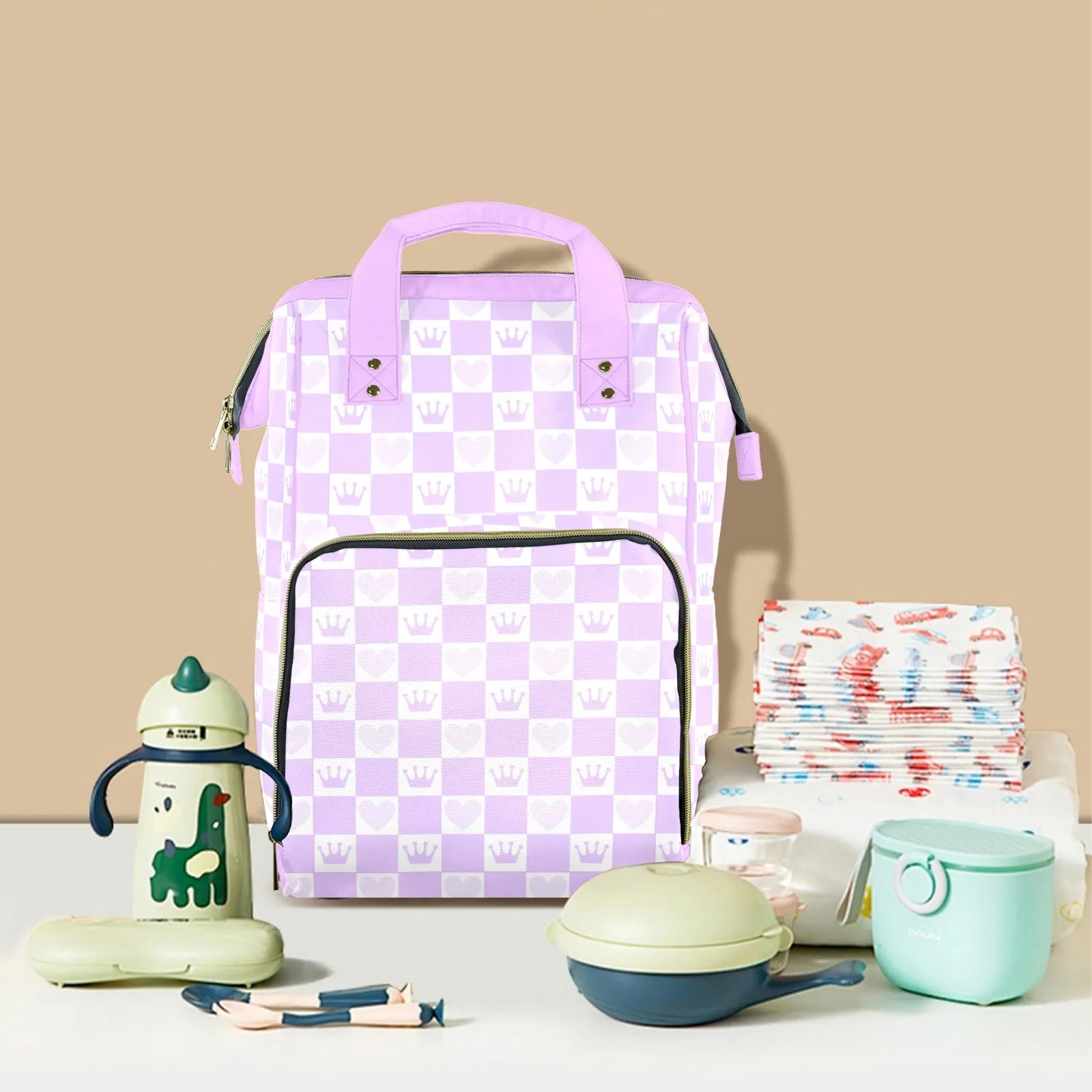 Lilac Love Large Diaper Bag