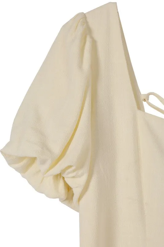 Lilou SS back strap dress - solid color