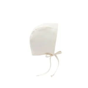 linen bonnet | ivory