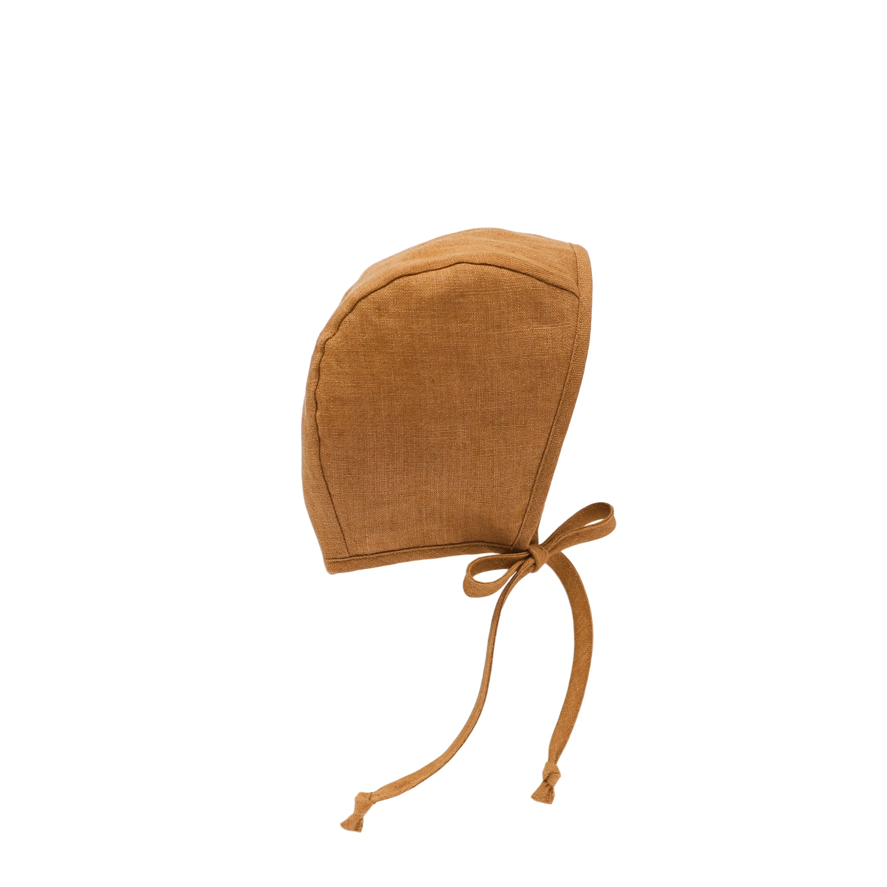 linen bonnet | rust