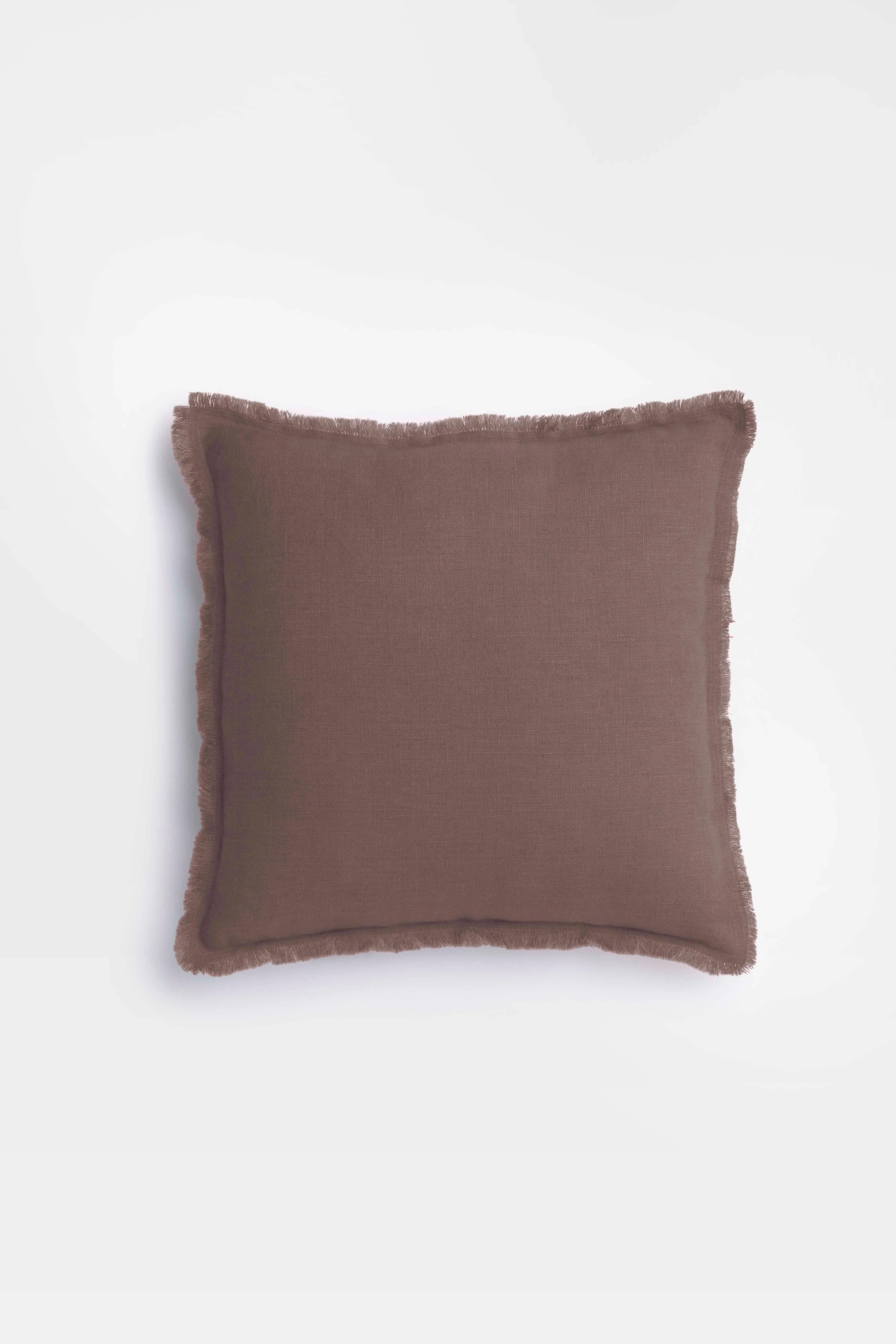 Linen Fringe Me Good Cushion Cover-Dusty Gold