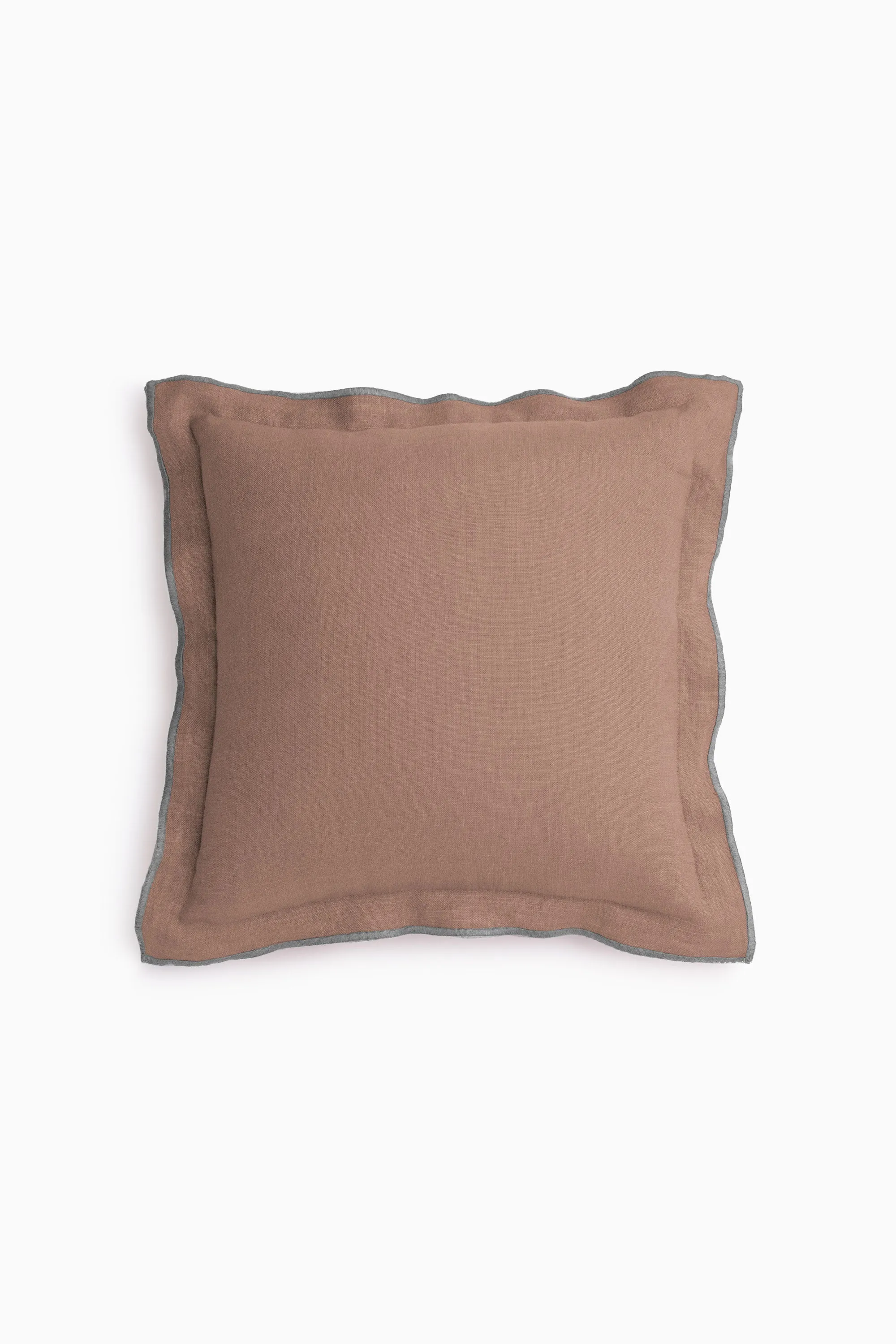 Linen Grey Needled Cushion Cover-Charcoal Grey