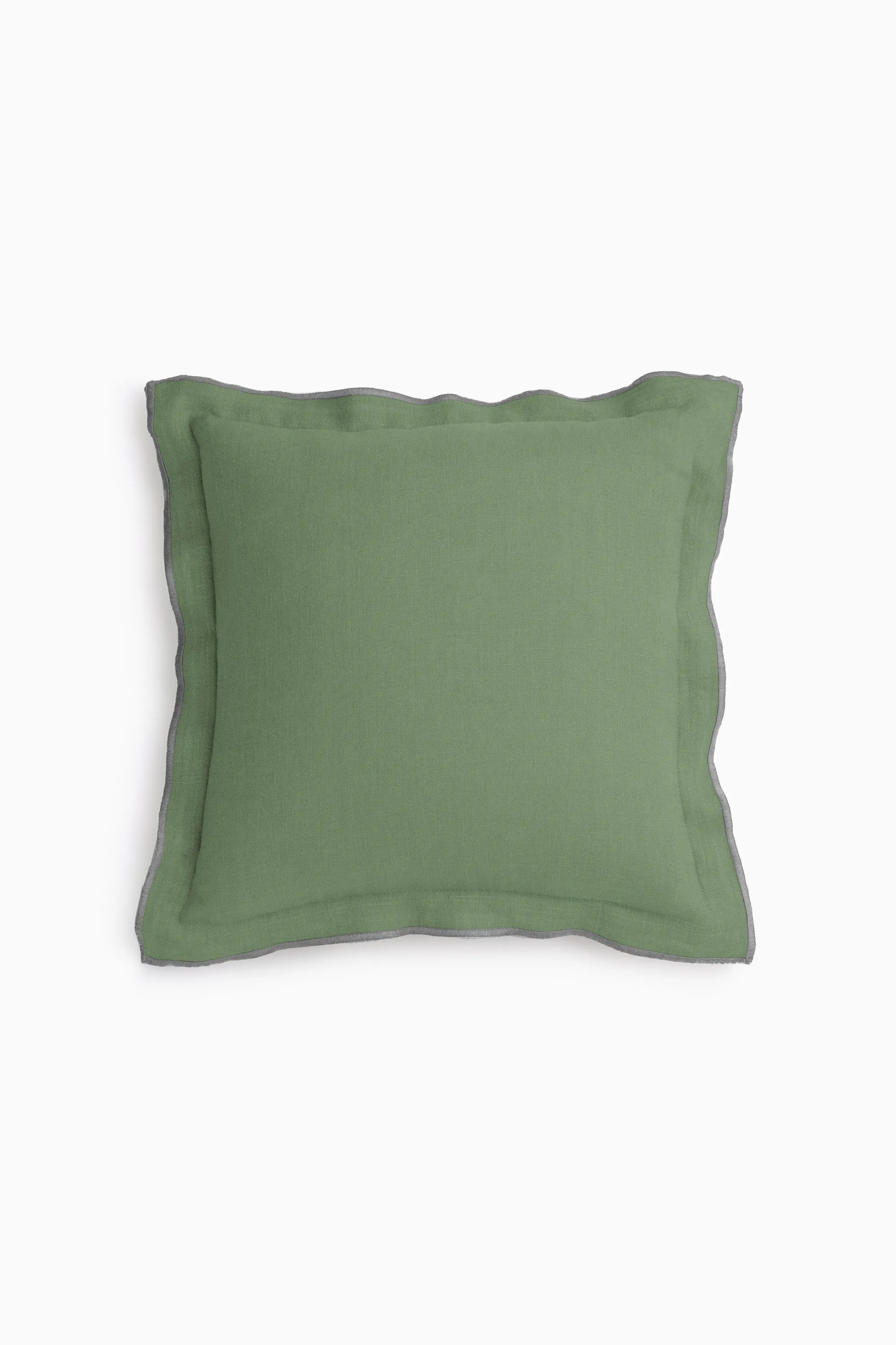 Linen Grey Needled Cushion Cover-Charcoal Grey