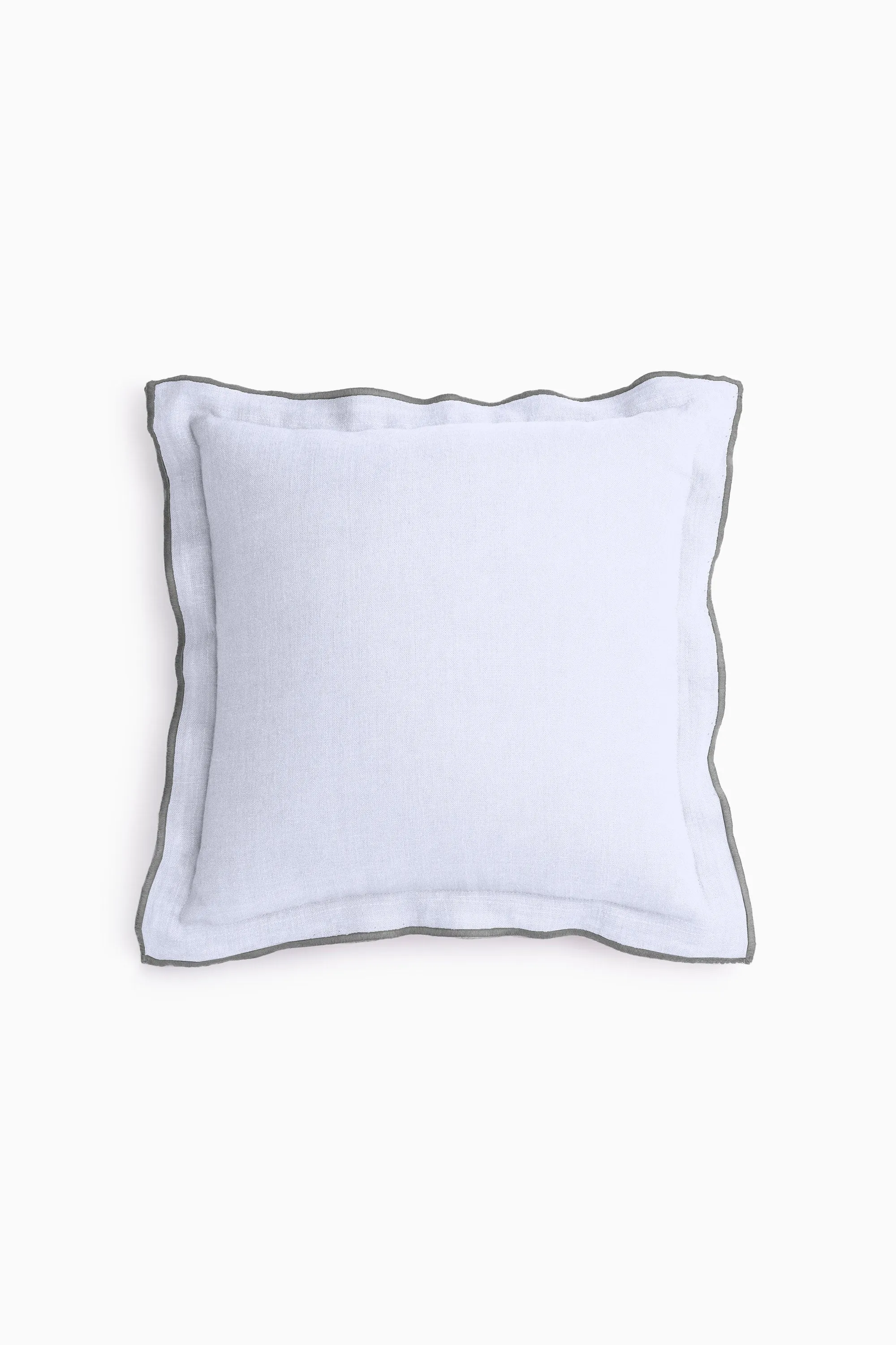Linen Grey Needled Cushion Cover-Charcoal Grey