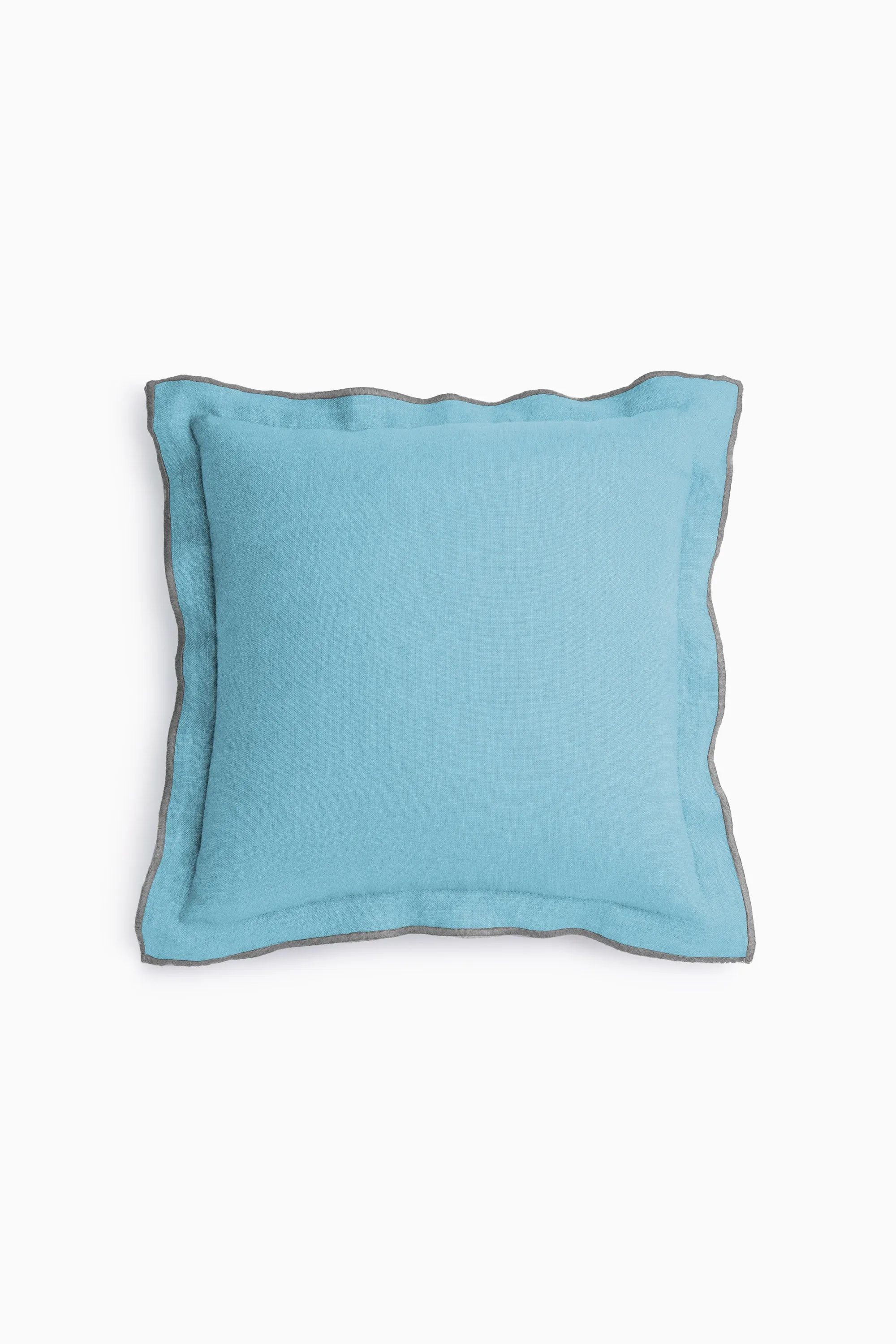 Linen Grey Needled Cushion Cover-Charcoal Grey