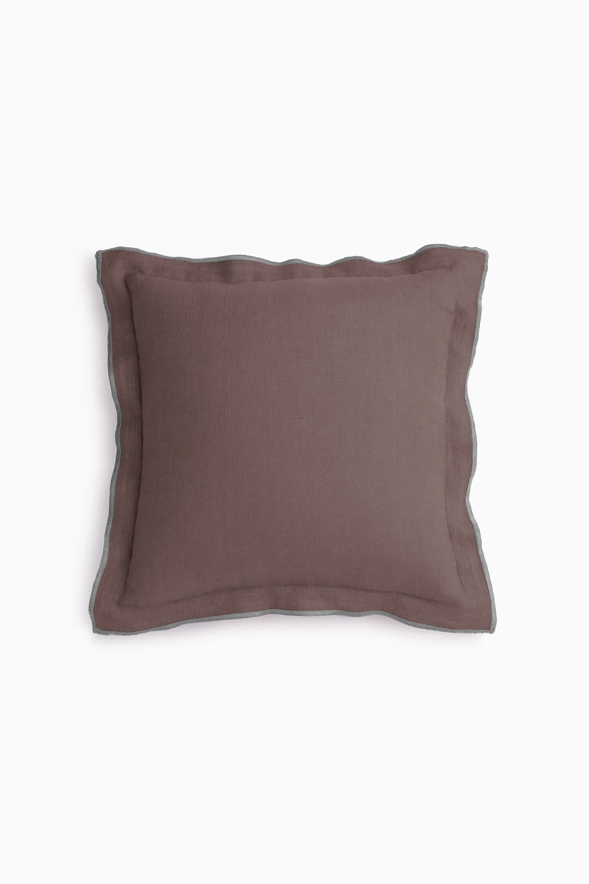 Linen Grey Needled Cushion Cover-Charcoal Grey