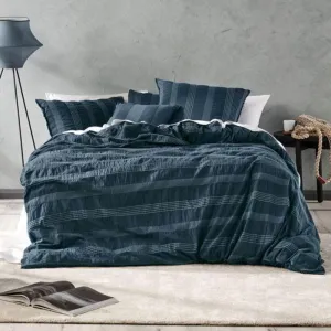 Linen House Shrimpton Slate Duvet Cover Set