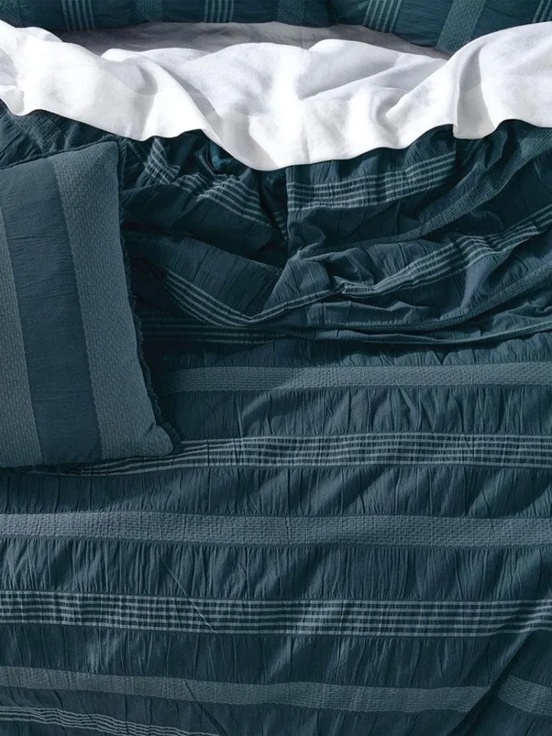 Linen House Shrimpton Slate Duvet Cover Set