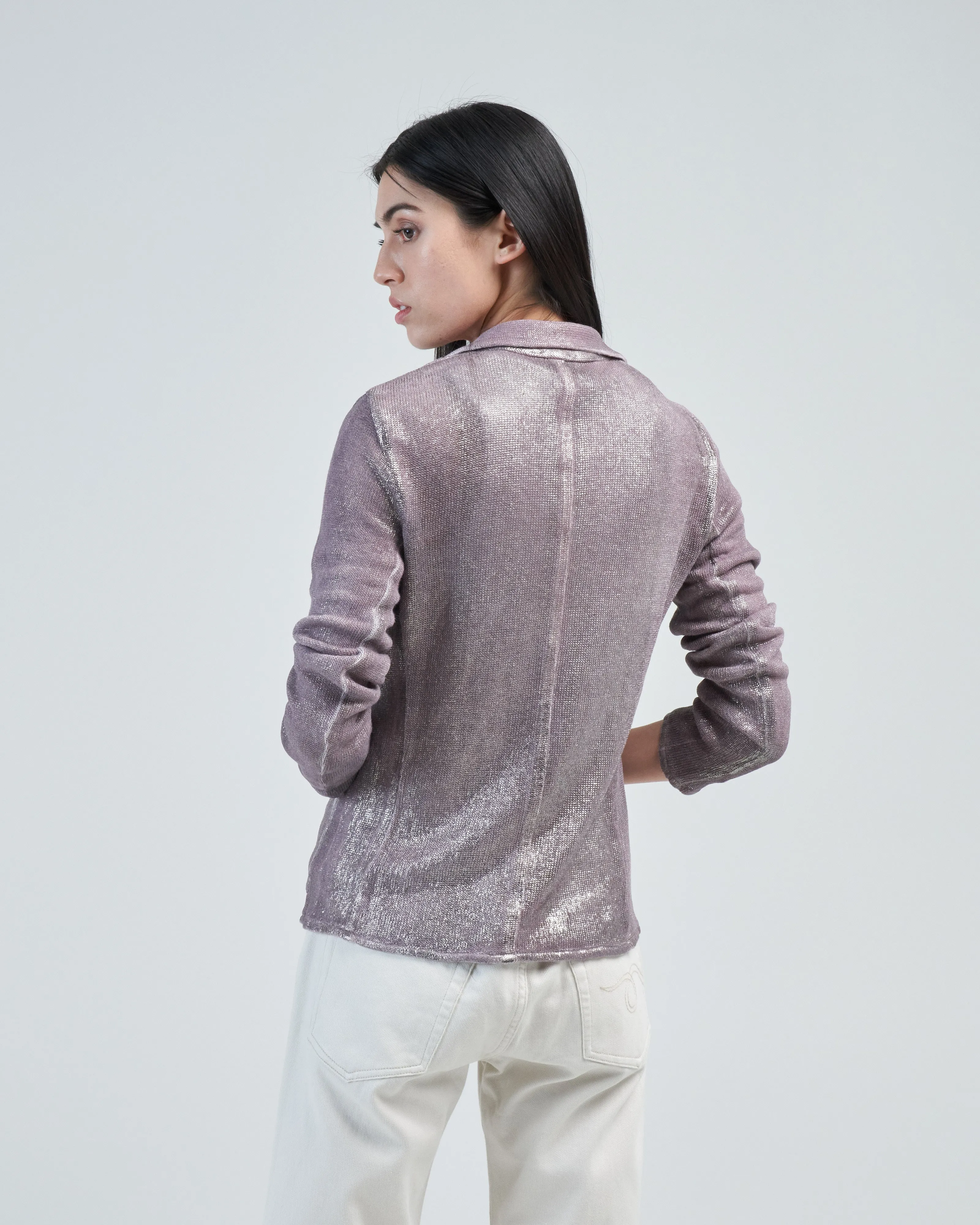 linen jacket with lamination